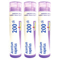 Boiron Aconitum Napellus 200CK — Homeopathic High Fever Relief (3-Pack, 240 Pellets)