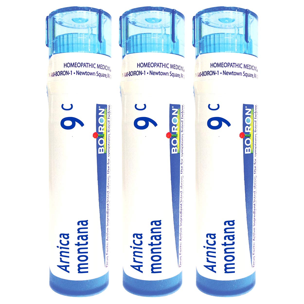 Boiron Arnica Montana 9C Homeopathic Medicine for Muscle Pain & Stiffness – Pack of 3 (240 Pellets)