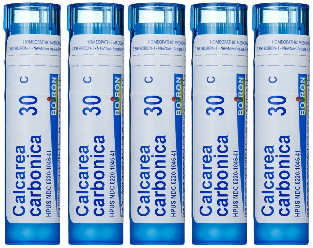 Boiron Calcarea Carbonica 30C Pellets – 80 Count Tubes (Pack of 5) | Homeopathic Medicine Made in France