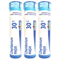 Boiron Chelidonium Majus 30C – Homeopathic Nausea Relief with Right Upper Back Pain | Pack of 3 (240 Pellets)
