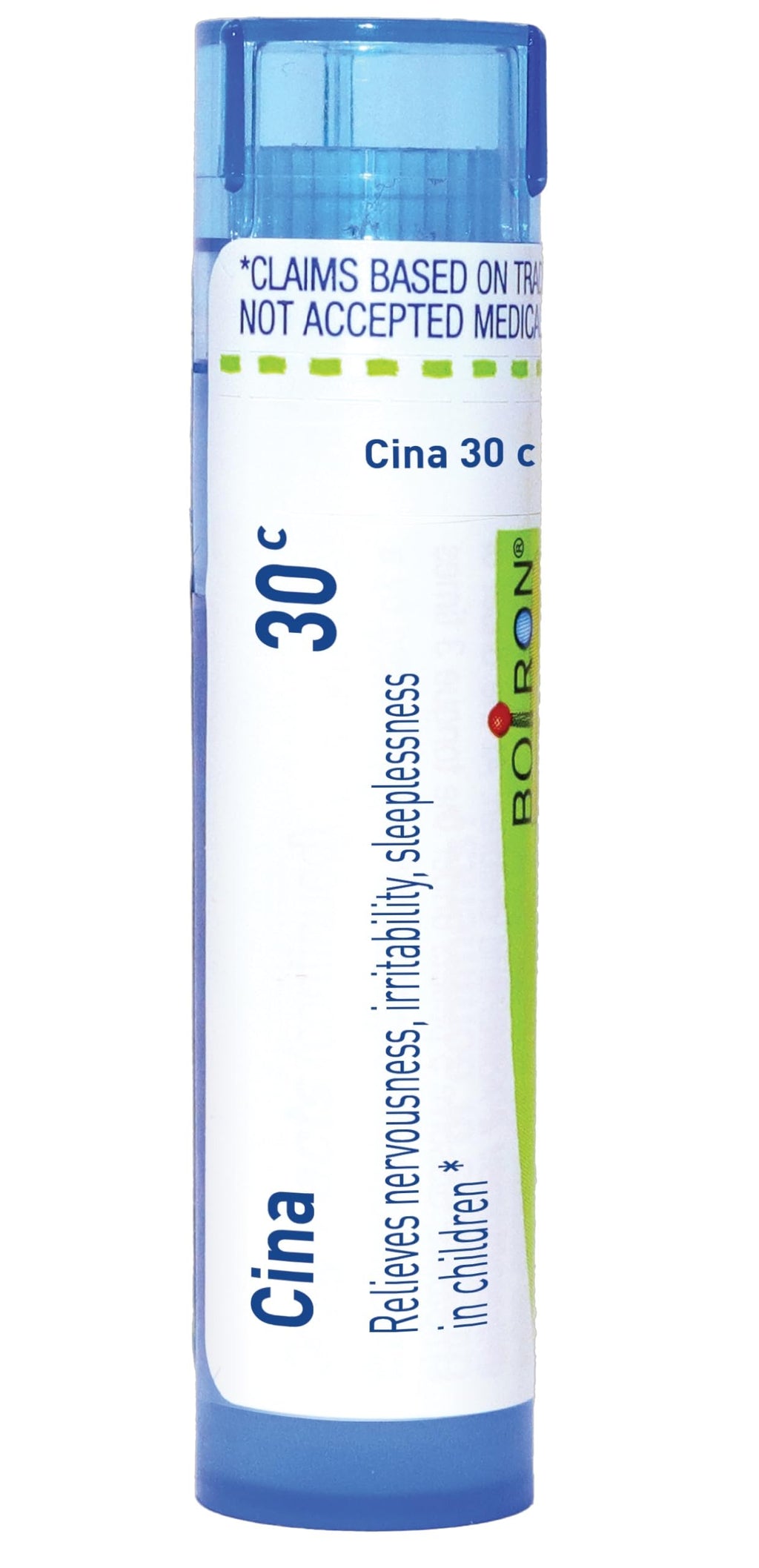 Boiron Cina 30C Homeopathic Medicine for Nervousness, Irritability & Sleeplessness in Children - 80 Pellets