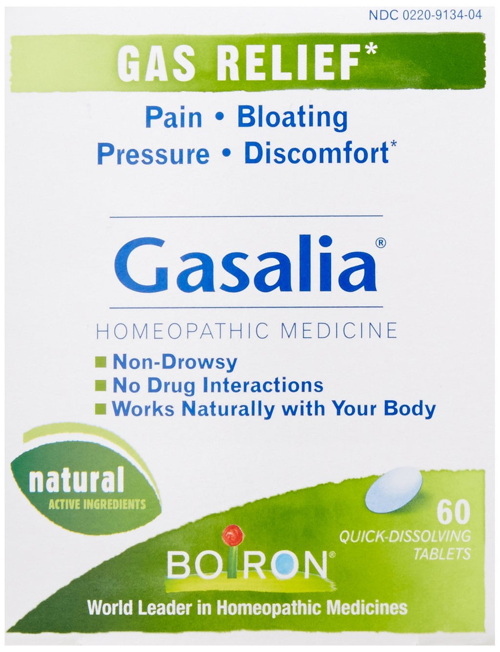 Boiron Gasalia 3 Pack – 60 Tablets Each | Homeopathic Gas Relief