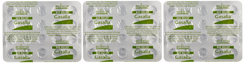 Boiron Gasalia 3 Pack – 60 Tablets Each | Homeopathic Gas Relief