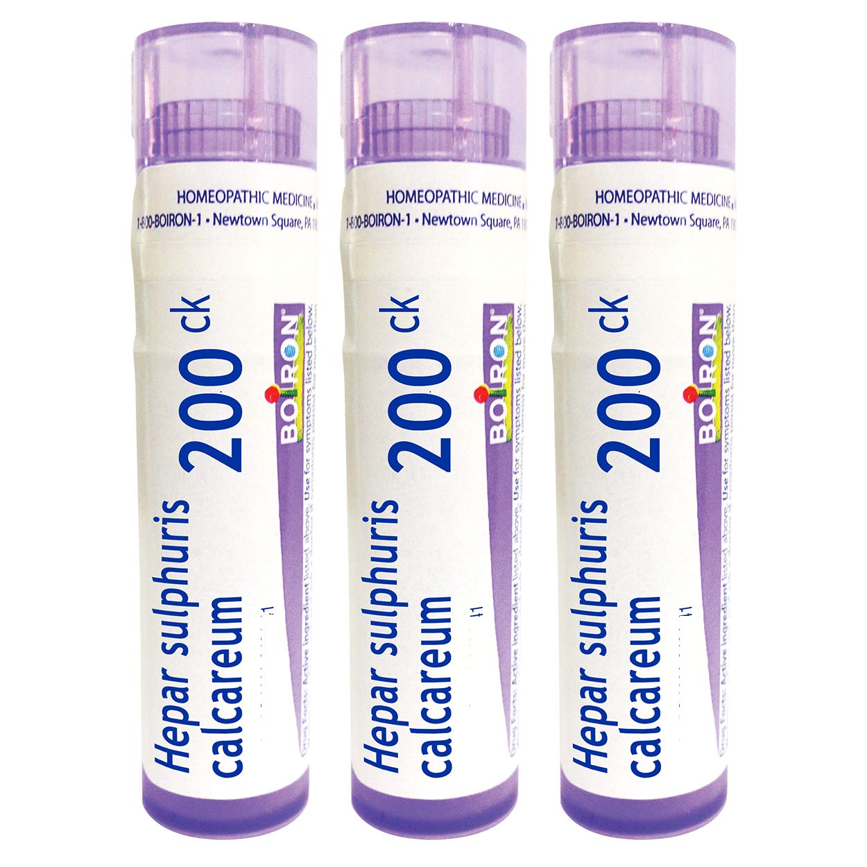 Boiron Hepar Sulphuris Calcareum 200CK Homeopathic Medicine for Painful and Hoarse Dry Cough – Pack of 3 (240 Pellets)