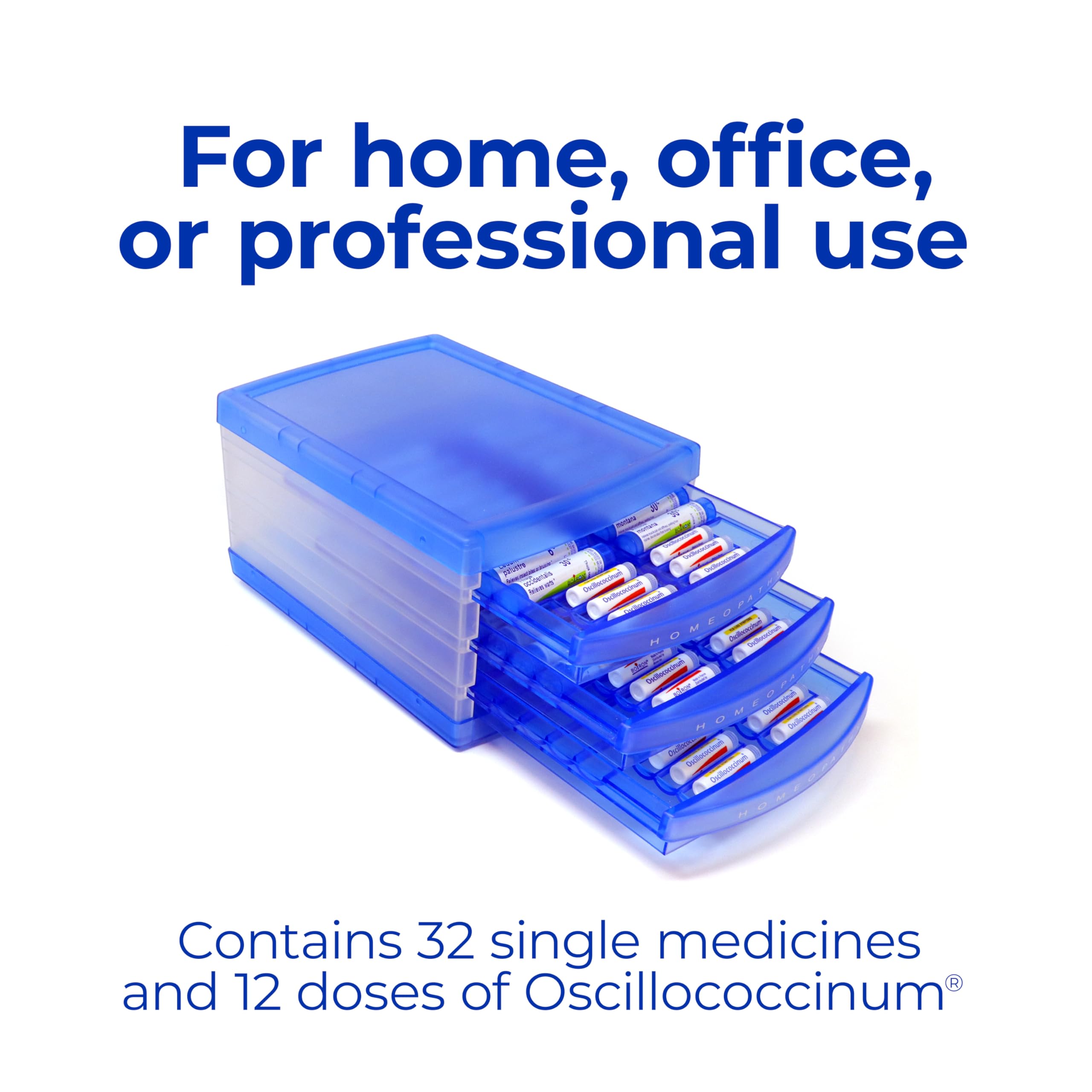 Boiron HomeoFamily Kit 32 — Oscillococcinum Doses + Multidose Tubes