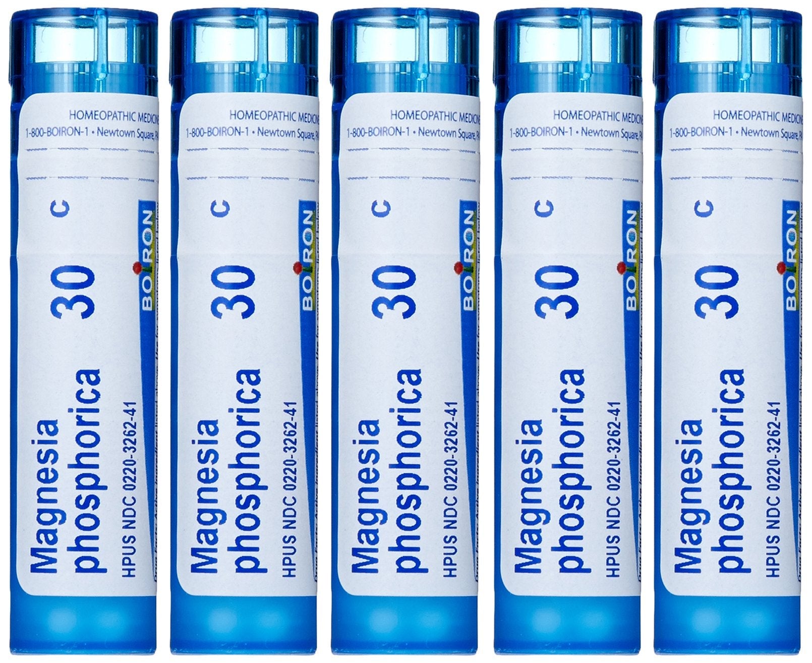 Boiron Magnesia Phosphorica 30C (Pack of 5) – Homeopathic Abdominal Pain Relief