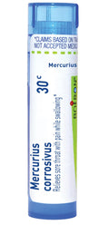 Boiron Mercurius Corrosivus 30C Sore Throat – 80 Pellets | Homeopathic Medicine
