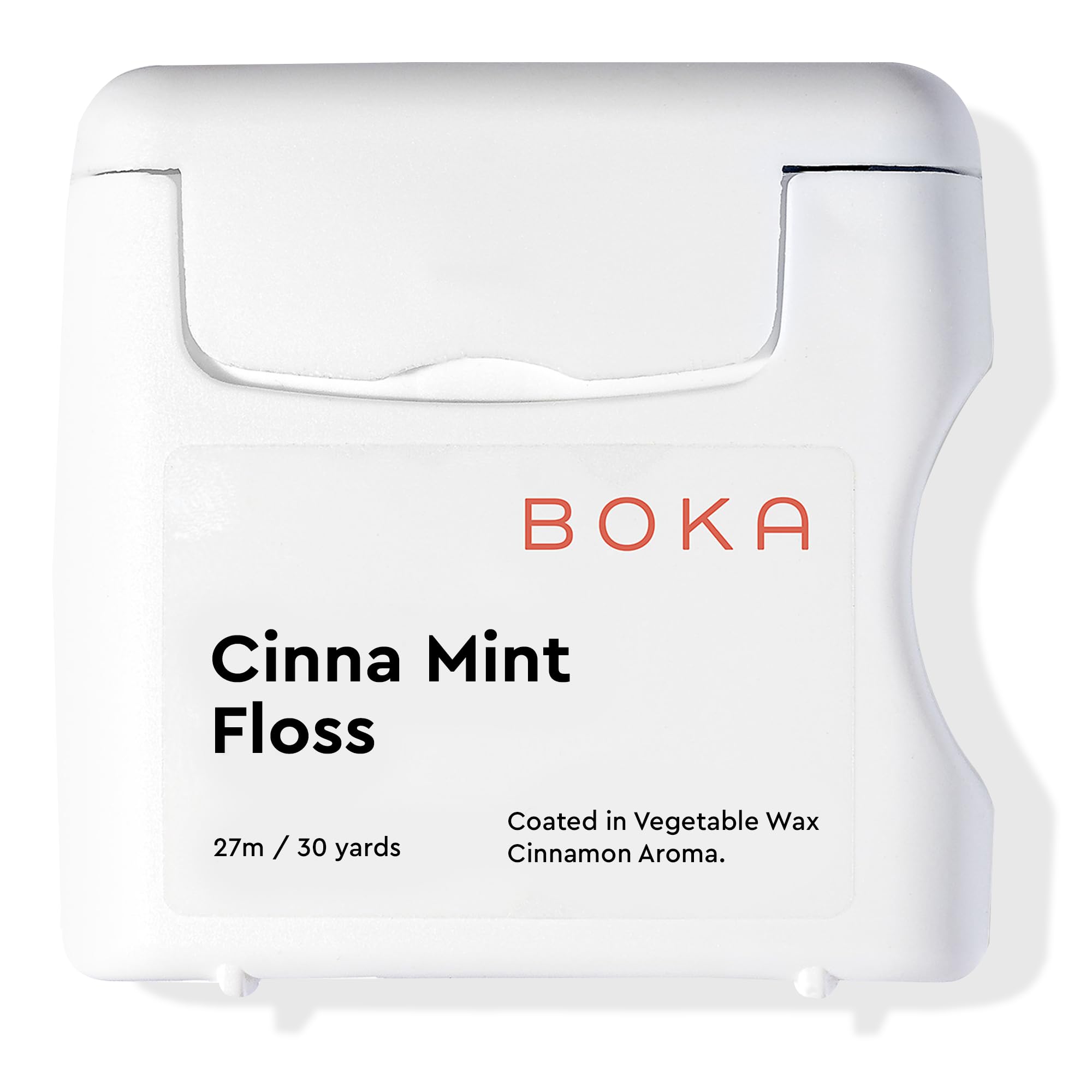 Boka Cinna Mint Woven Dental Floss – Natural Vegetable Wax, Teflon-Free, 30 Yards (Pack of 1)