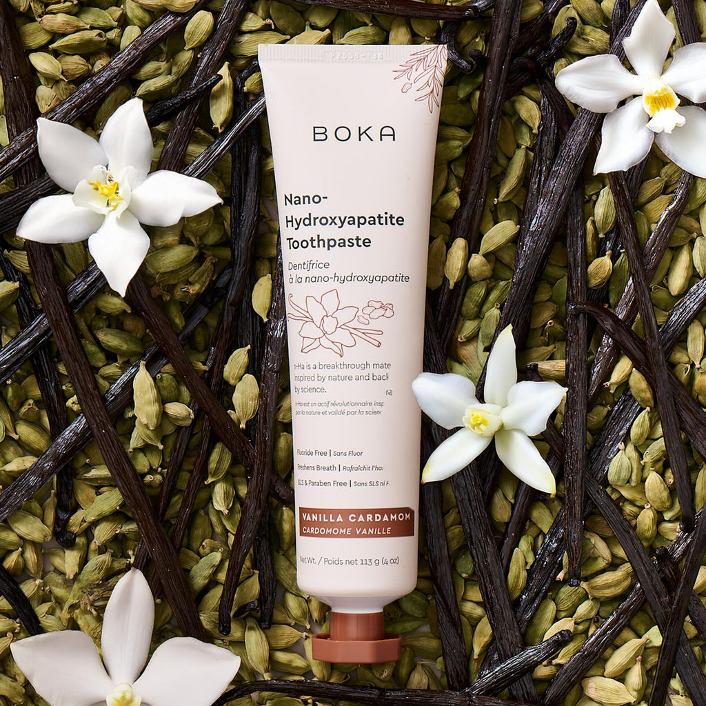 Boka Fluoride-Free Toothpaste with Nano-Hydroxyapatite – Vanilla Cardamom, 4 oz