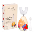 Boka Kids Sonic Electric Toothbrush – Rechargeable, Food-Grade Silicone Bristles, U Brush & Nylon Brush Set