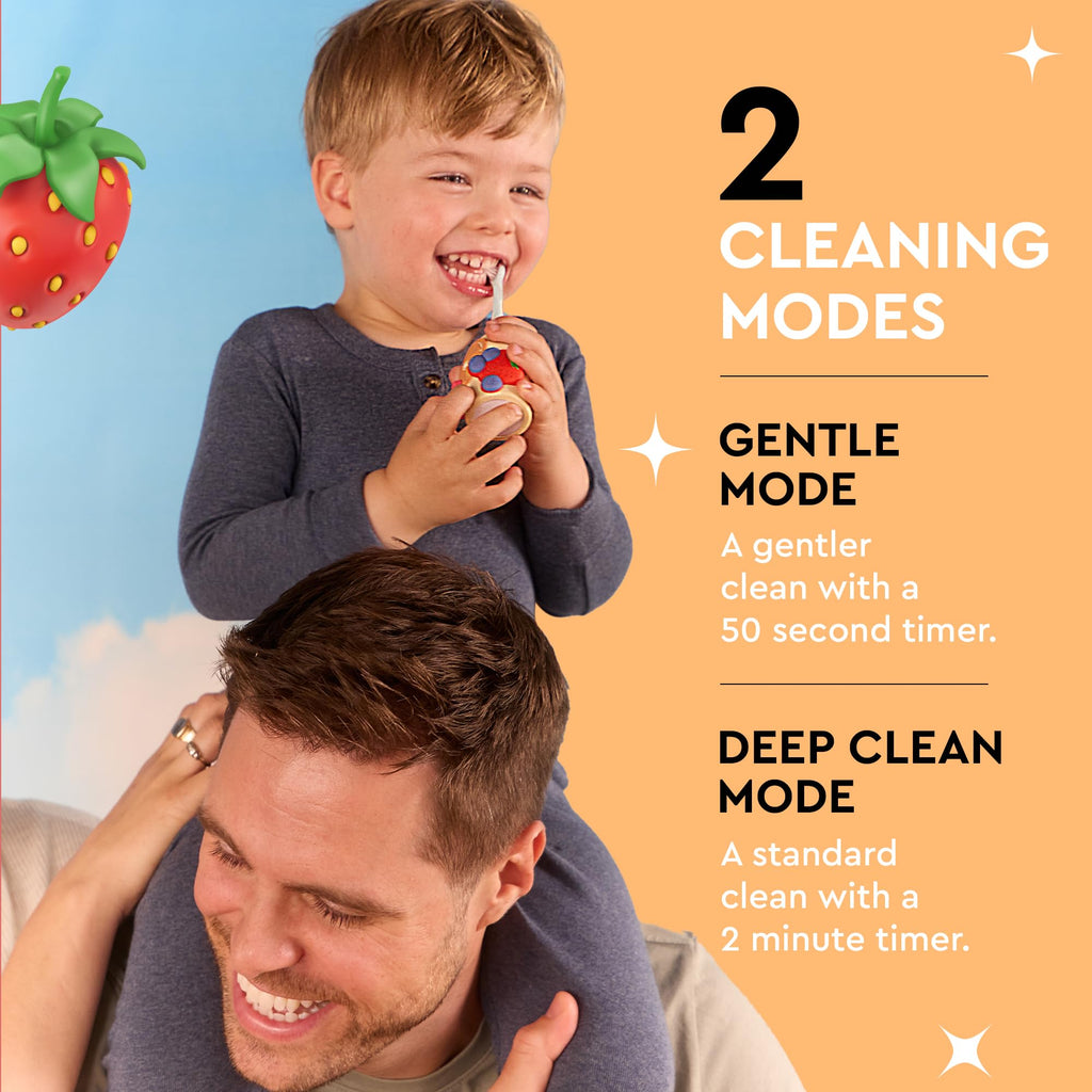 Boka Kids Sonic Electric Toothbrush – Rechargeable, Food-Grade Silicone Bristles, U Brush & Nylon Brush Set
