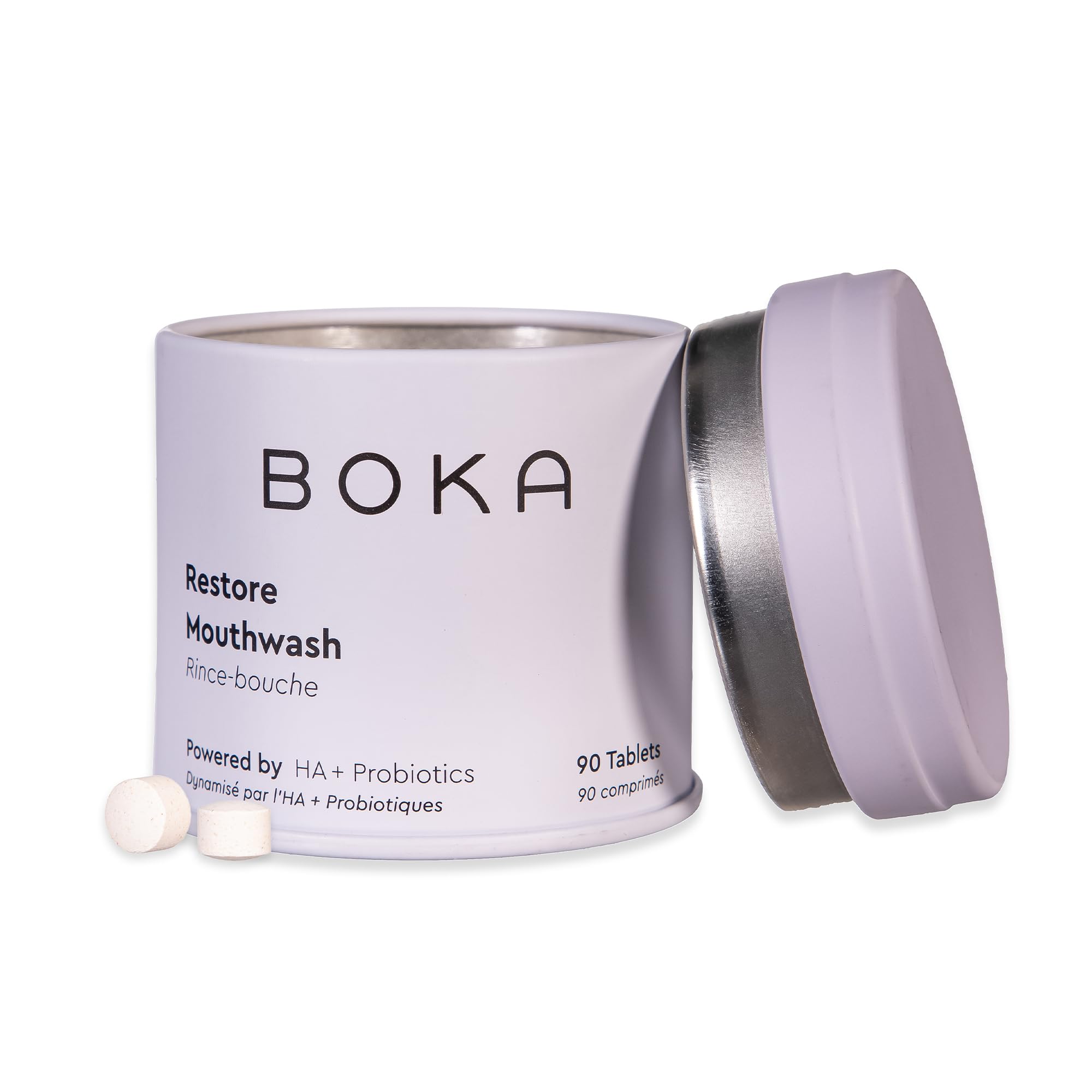 Boka Travel Mouthwash Tablets Mint – Hydroxyapatite, Fluoride Free (90 Pcs)