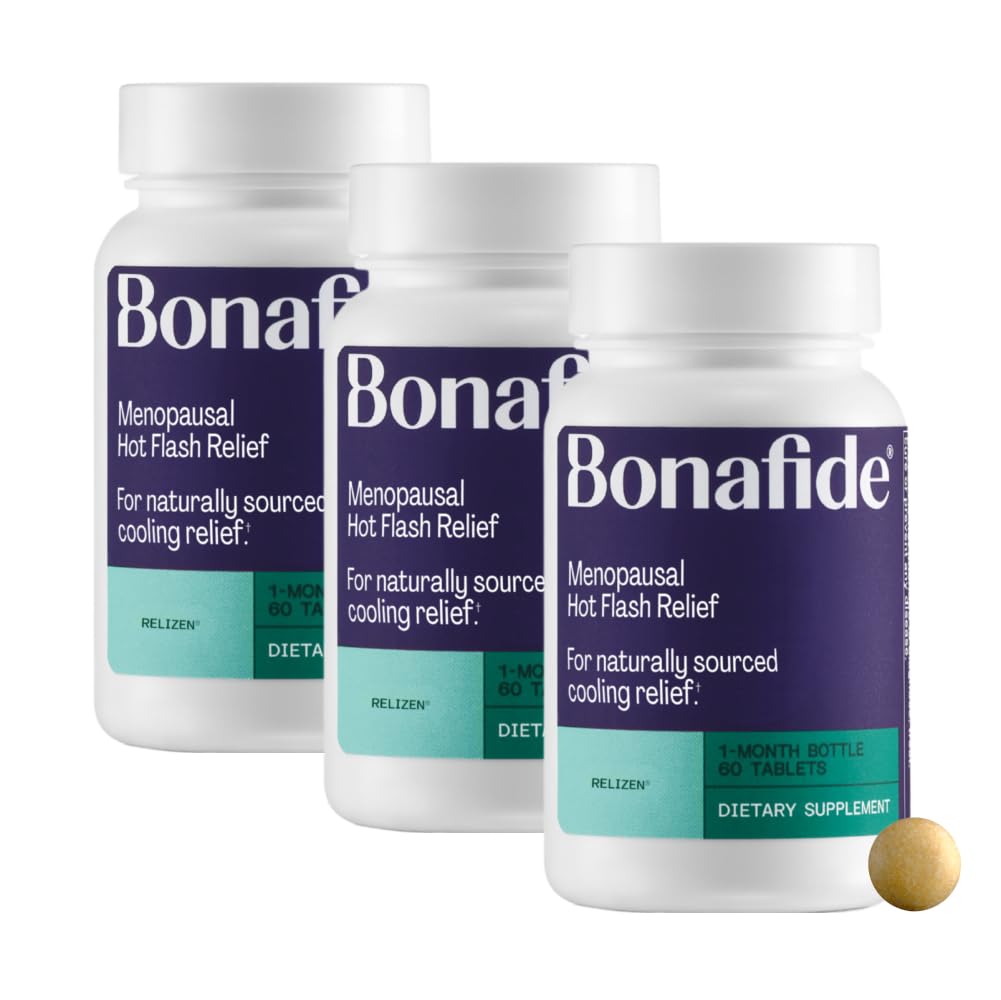 Relizen by Bonafide — Menopause Hot Flashes & Night Sweats Relief, 3-Month Supply (180 Tablets)