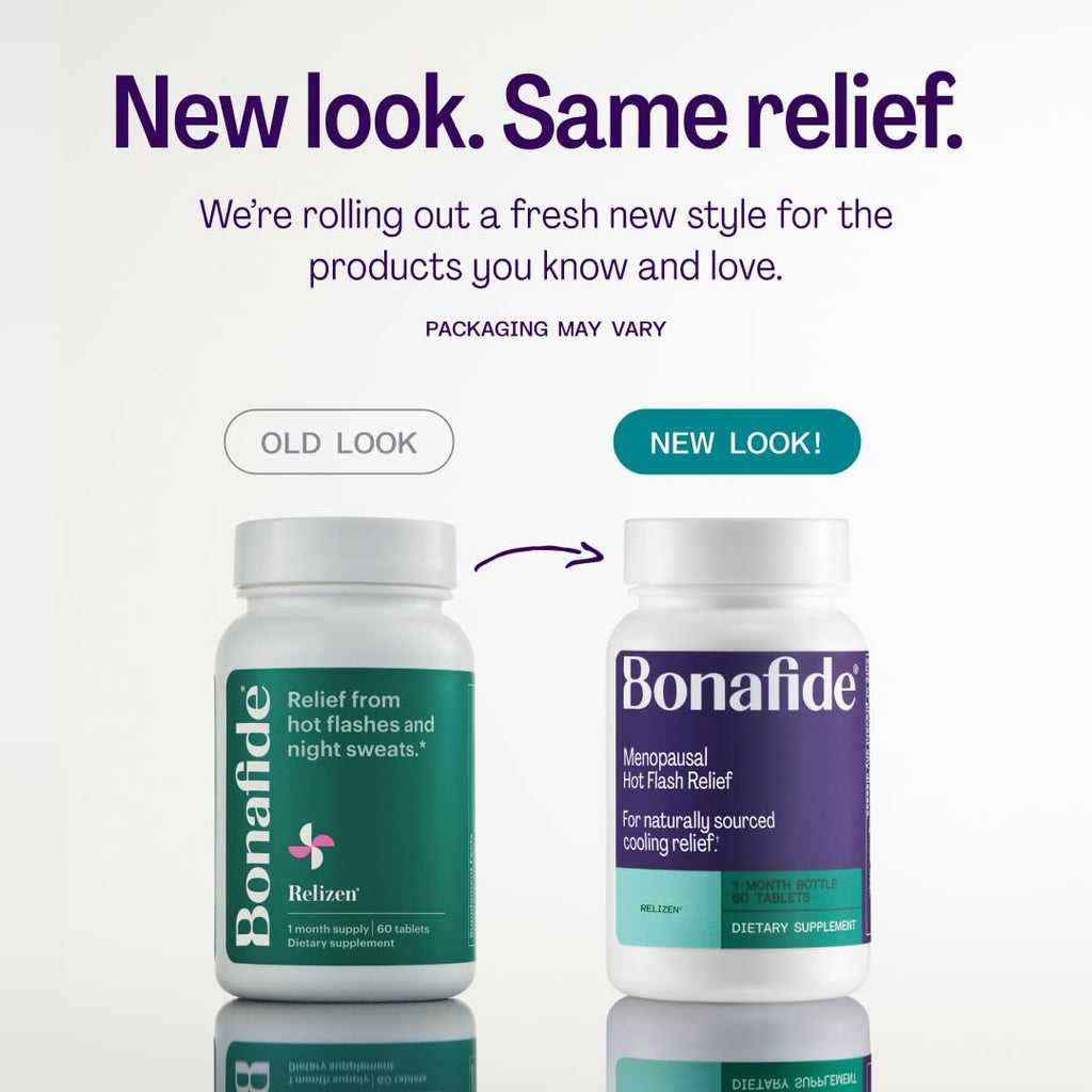 Relizen by Bonafide — Hormone-Free Menopause Relief, 2-Month Supply (120 Tablets)