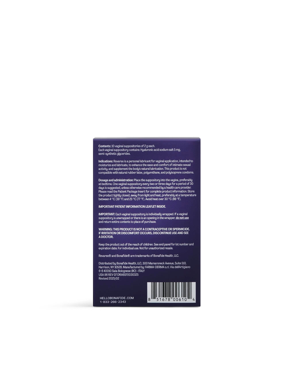 Bonafide Revaree with Hyaluronic Acid – Non-Hormonal Vaginal Moisturizer, 3-Month Supply