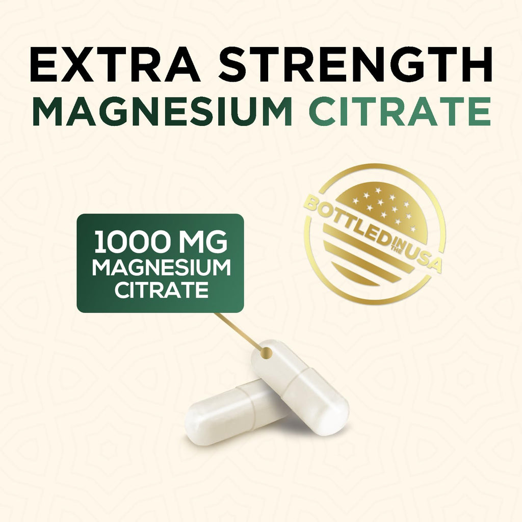 Magnesium Mineral Supplement 1000 mg – High Potency Citrate (120 Capsules)