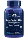 Bone Restore Elite Calcium with K2 - Life Extension | Gluten-Free & Non-GMO | 120 Capsules