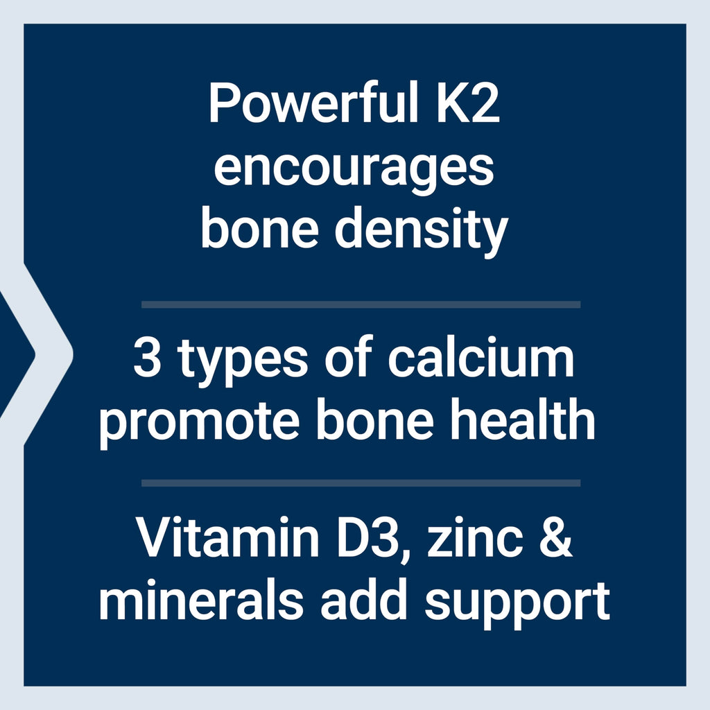 Bone Restore Elite Calcium with K2 - Life Extension | Gluten-Free & Non-GMO | 120 Capsules