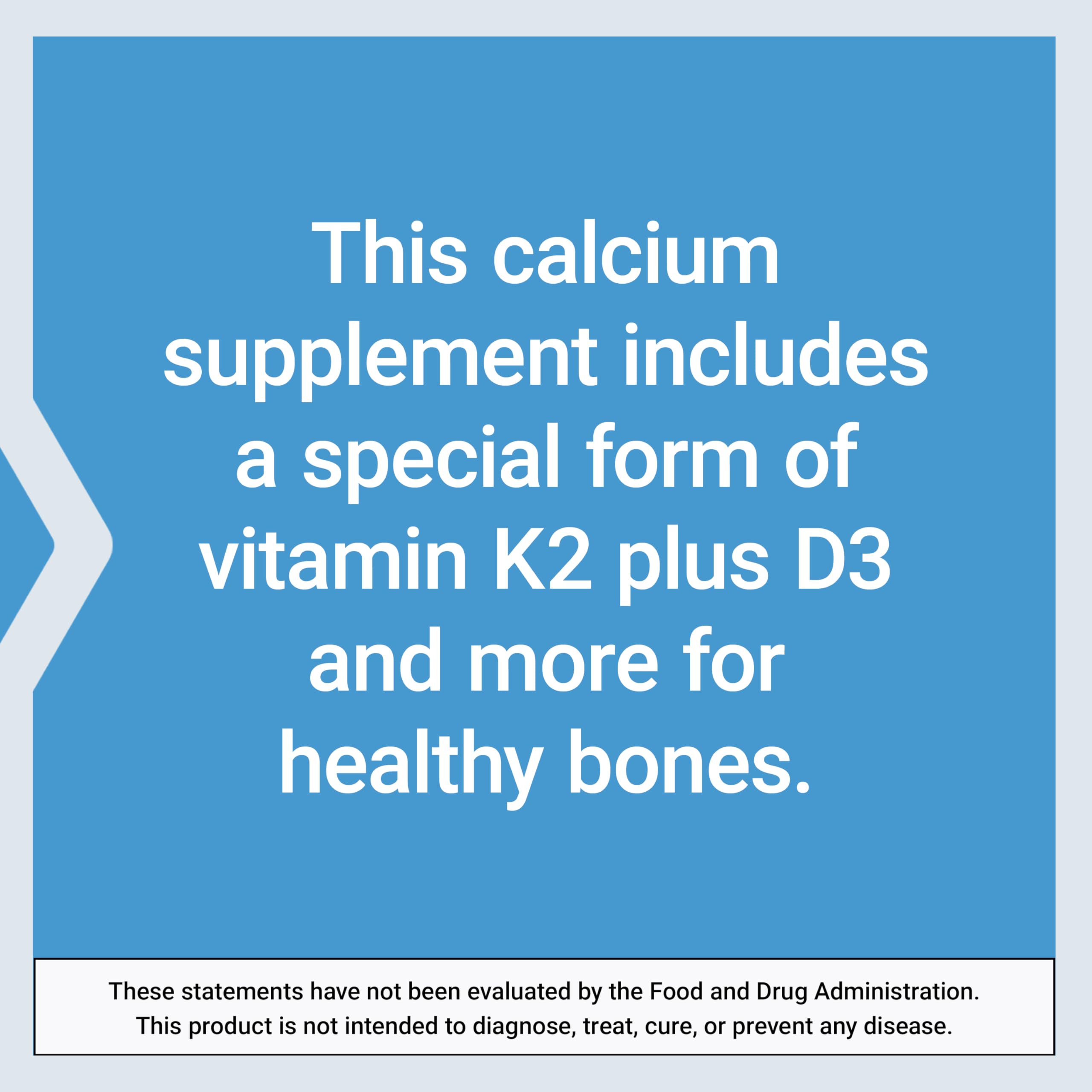 Bone Restore Elite Calcium with K2 - Life Extension | Gluten-Free & Non-GMO | 120 Capsules