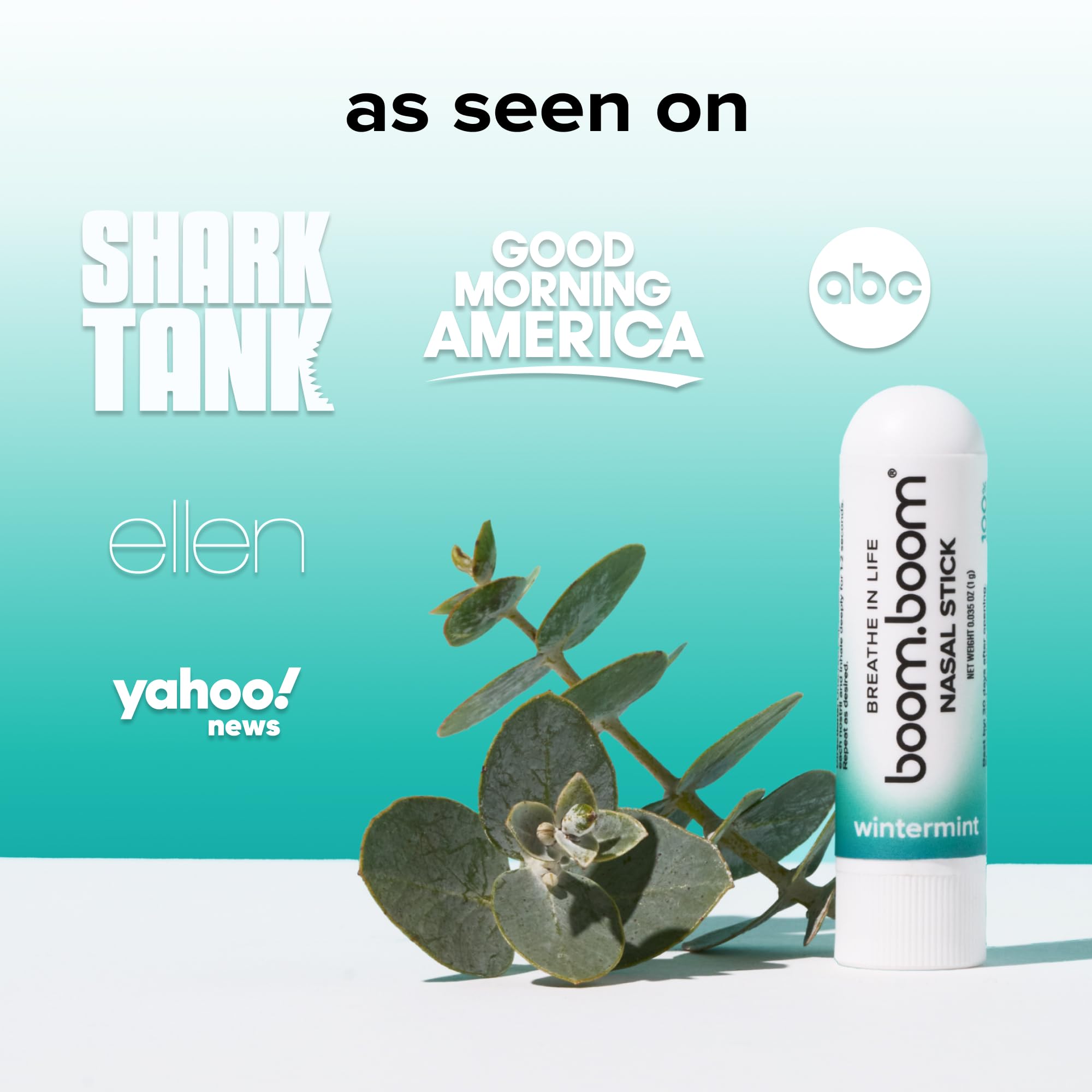 BoomBoom Nasal Stick | Vapor Flow Technology, Cool Refresh, Wintermint