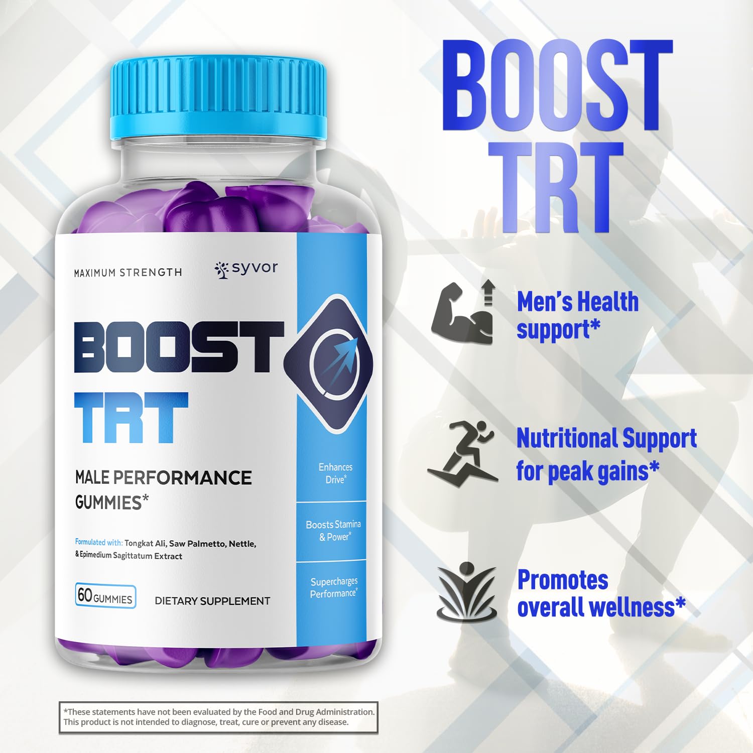 Boost TRT Gummies for Men – Official BoostTRT Gummy Supplement (60 Gummies)