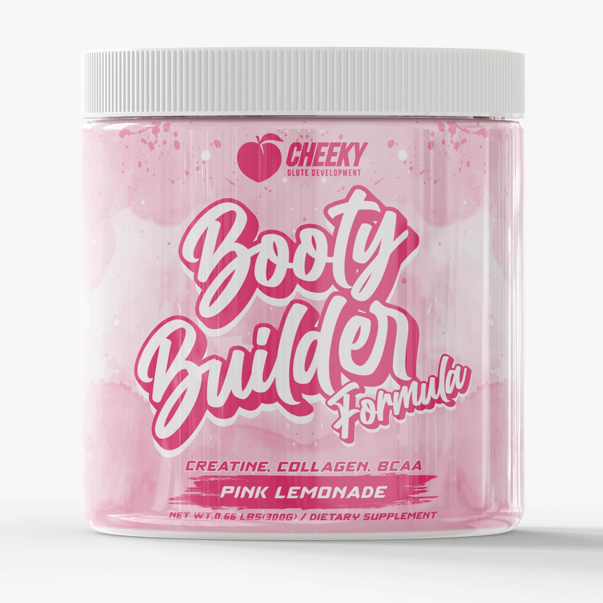 Booty Pump Formula for Women – Pink Lemonade Creatine + BCAAs + Collagen