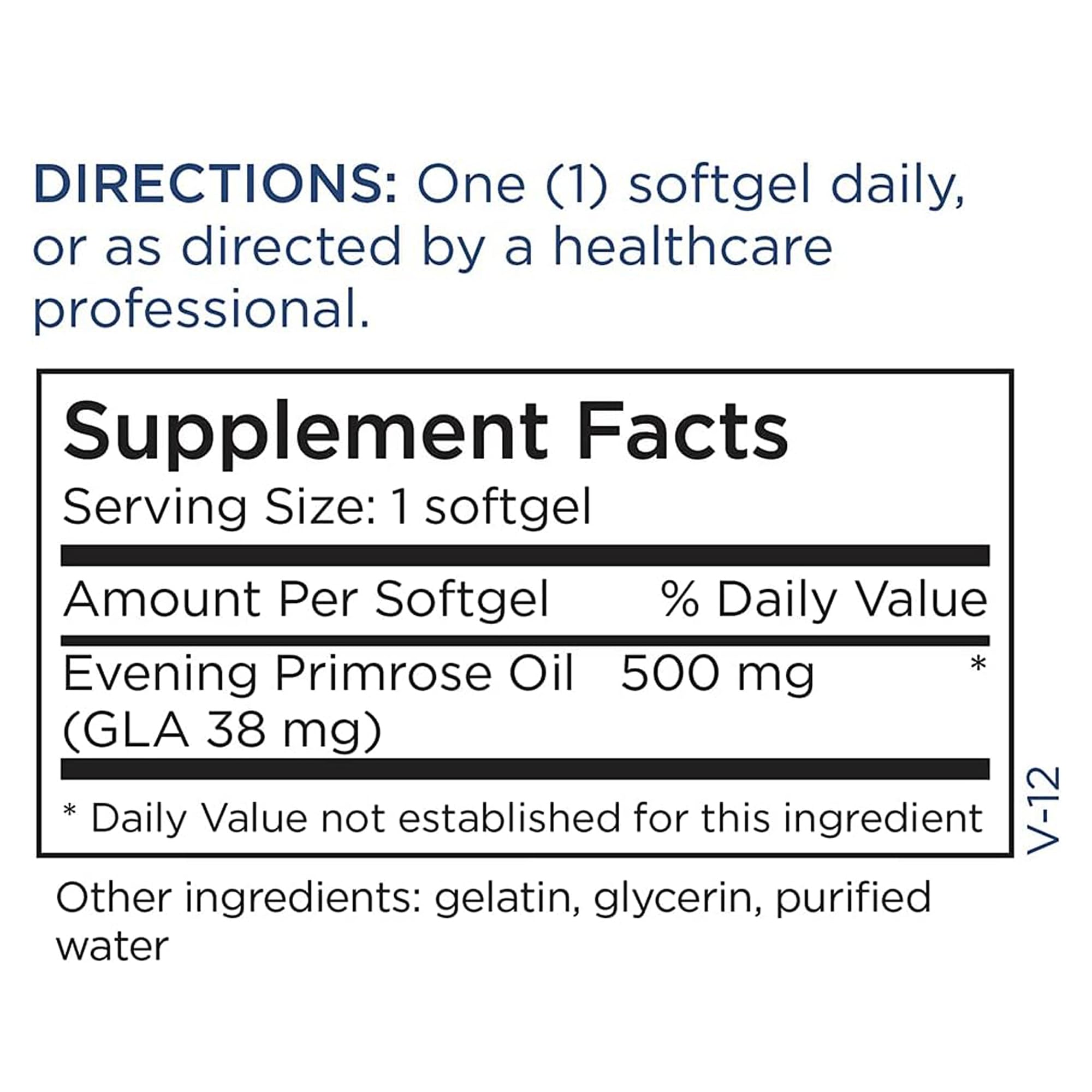 Metabolic Maintenance Evening Primrose Oil Capsules – 500 mg, 180 Softgels – Cold-Pressed