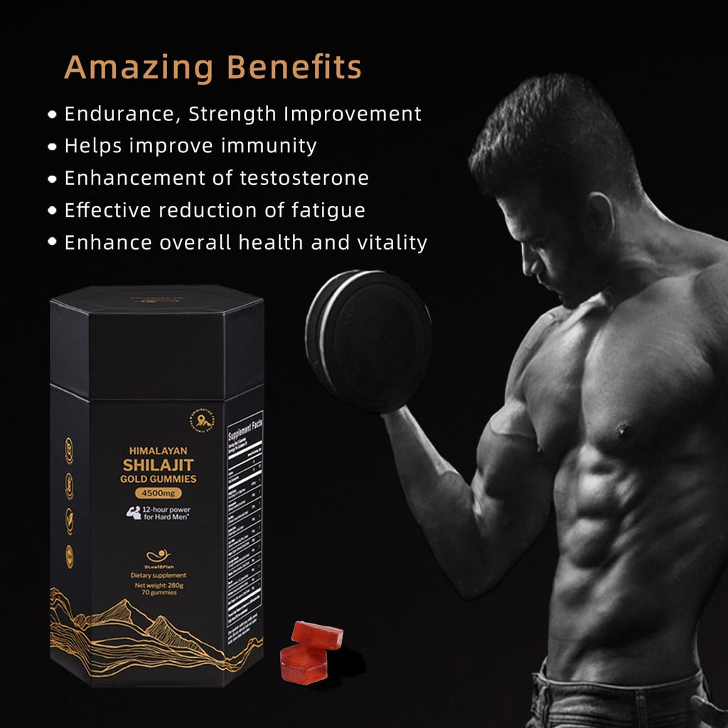 5Loaf2Fish Himalayan Shilajit Gummies with Ashwagandha & Sea Moss – 70 Gummies