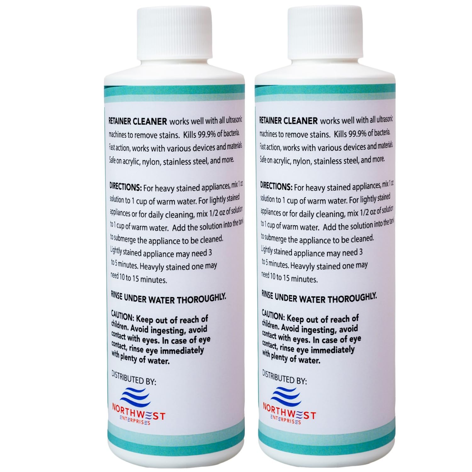 Ultrasonic Retainer Cleaner Solution Concentrate – Mint, 16 oz | Invisalign & Mouthguard Cleaner