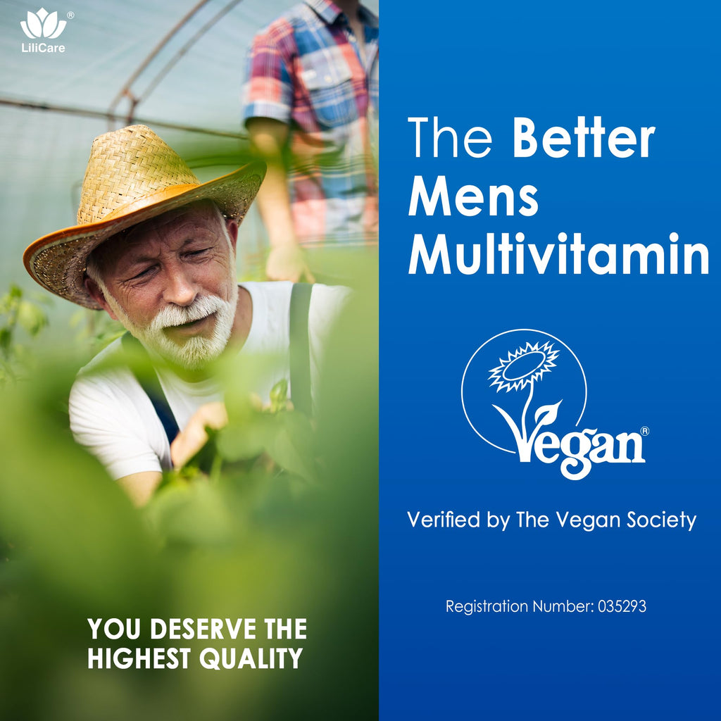 Mens Multivitamins Gummies - Multiminerals, Vegan Omega-3, Probiotics (60 count)