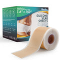 Boysea Professional Silicone Scar Sheets Roll 1.6x150 in | Reusable Scar Tape for Keloid, C-Section, Surgery, Burn & Acne