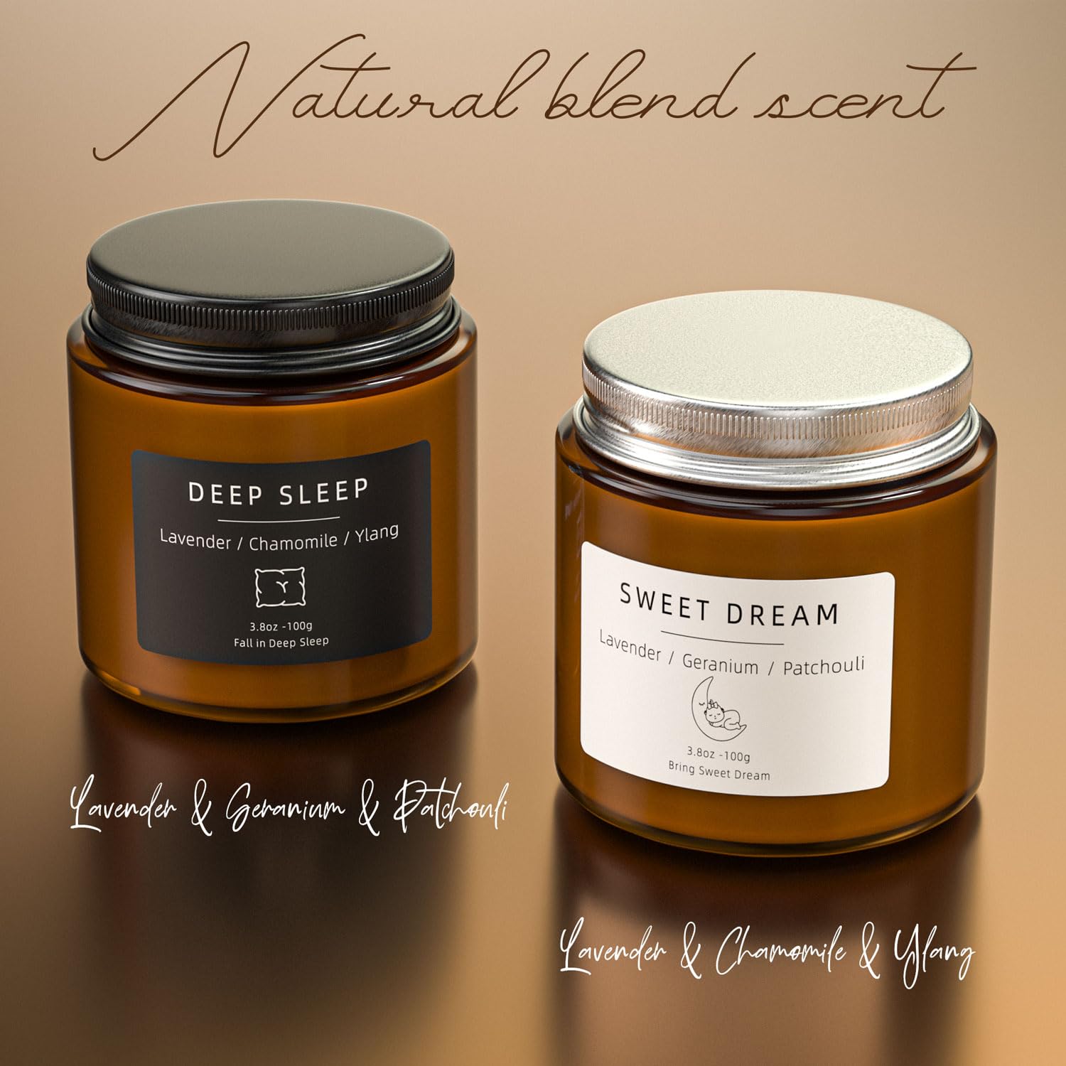 BOYUJK Scented Candles – Sleep & Stress Relief Candle Set | Gifts for Women & Men
