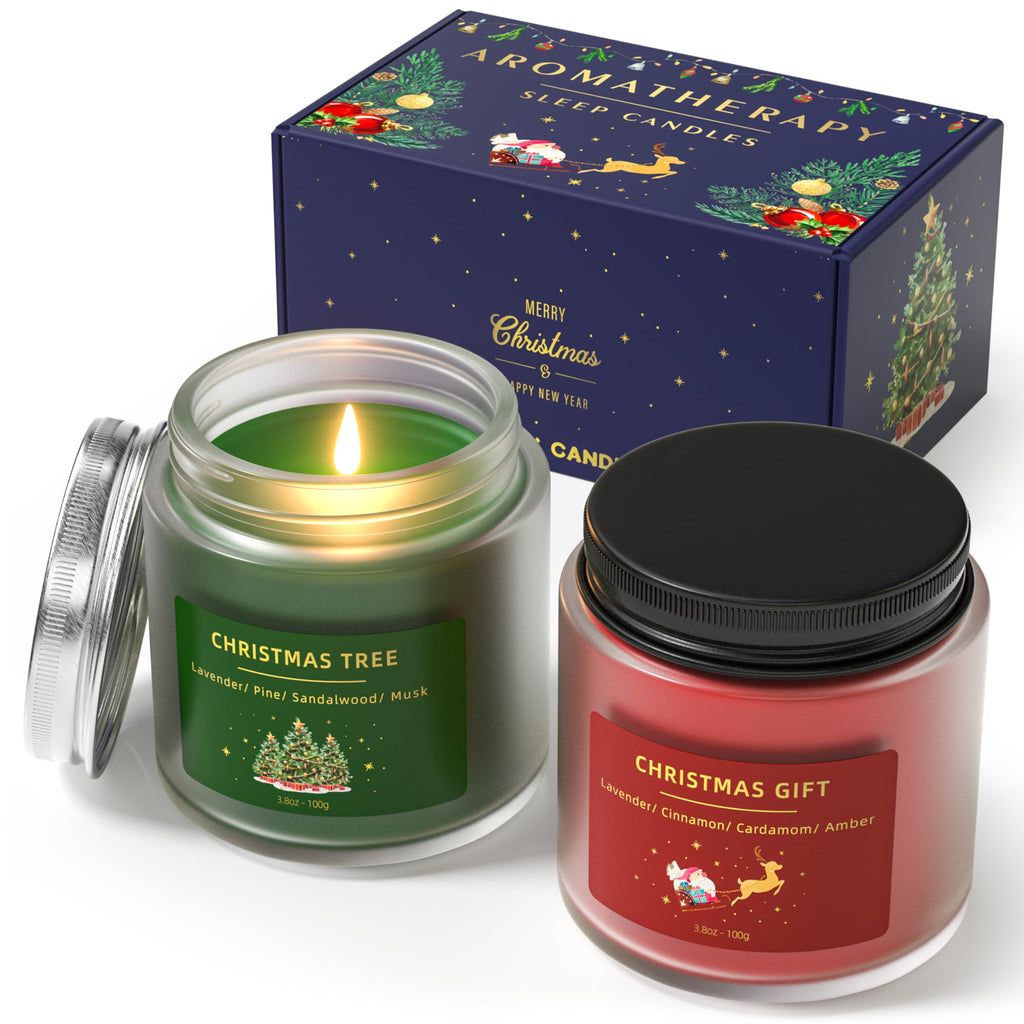 BOYUJK Christmas Scented Candles Gift Set – Gifts for Women & Men