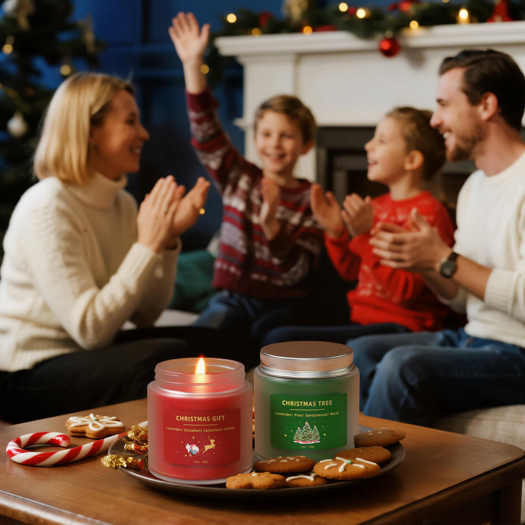 BOYUJK Christmas Scented Candles Gift Set – Gifts for Women & Men