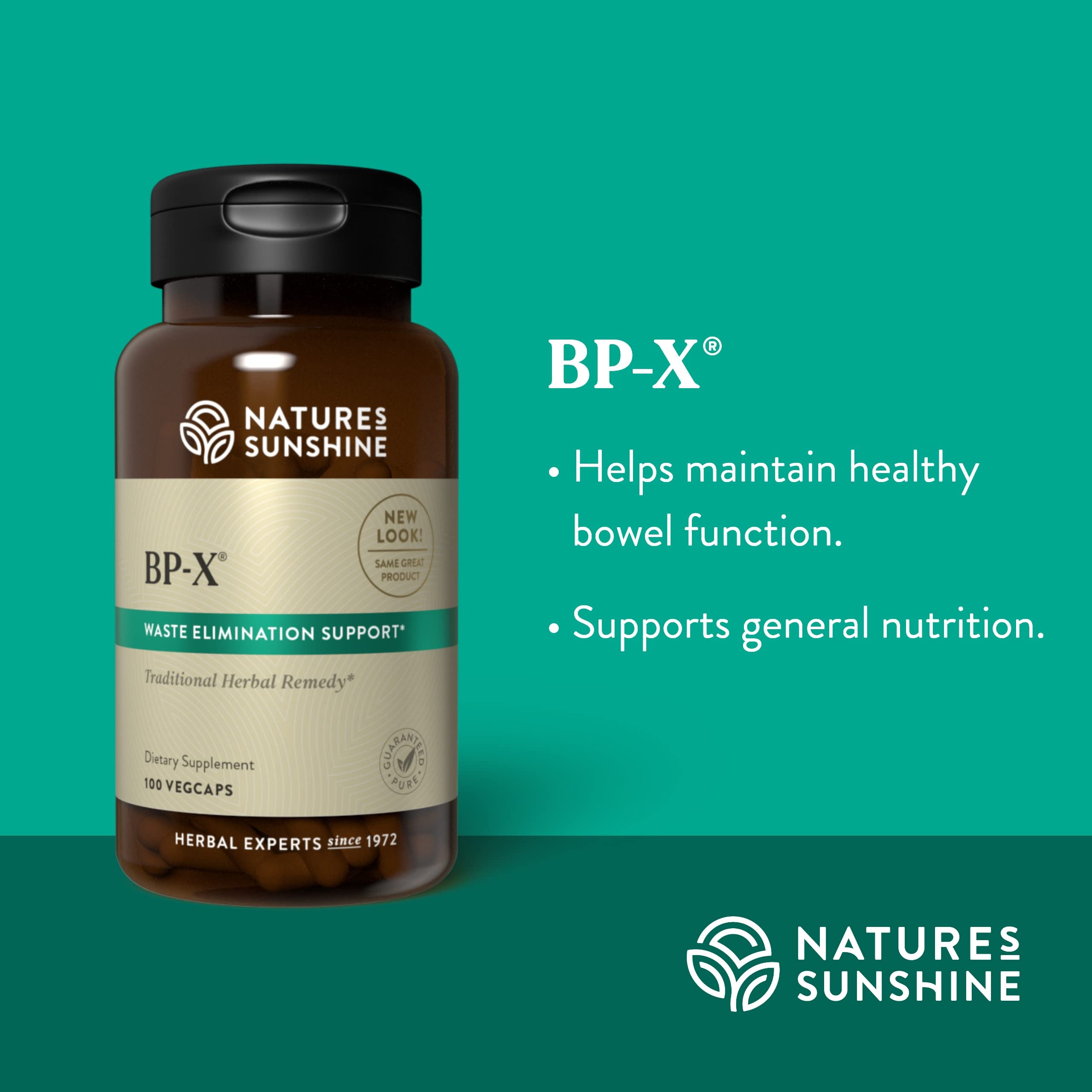 Nature's Sunshine BP-X 100 Capsules - Digestive, Intestinal & Hepatic Support