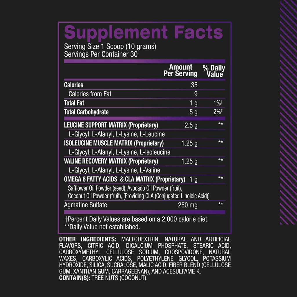 BPI Sports Best BCAA Powder – Muscle Recovery & Hydration, Grape