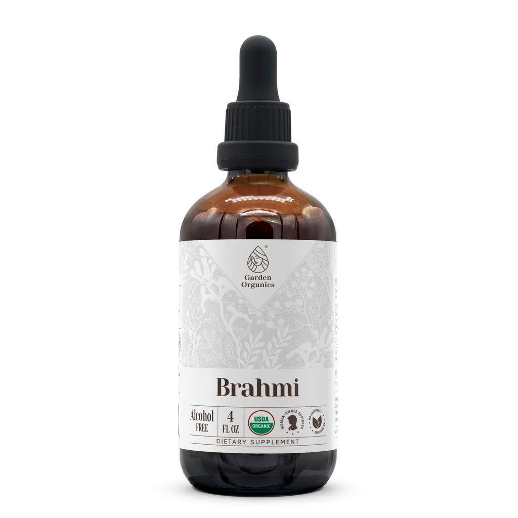 Brahmi USDA Organic Alcohol-Free Extract | Bacopa Monnieri Tincture 4 oz