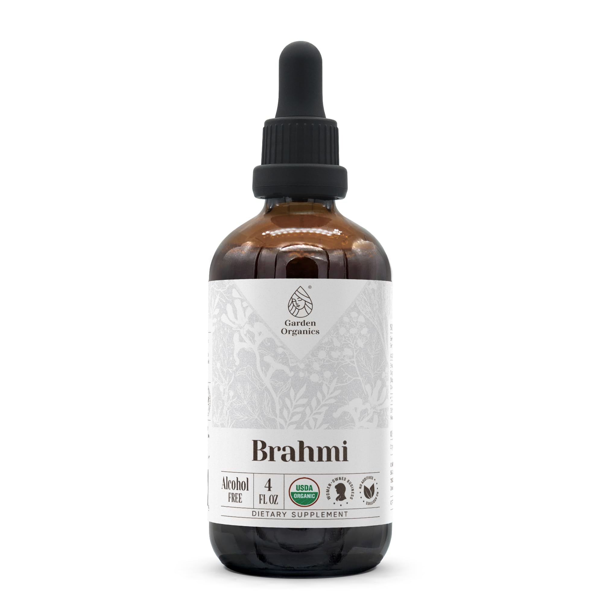 Brahmi USDA Organic Alcohol-Free Extract | Bacopa Monnieri Tincture 4 oz