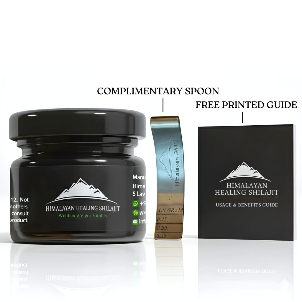 Gold Grade Himalayan Shilajit Resin – 30g | 500mg Max Potency | Lab Tested | 85+ Minerals & Fulvic Acid | For Men & Women