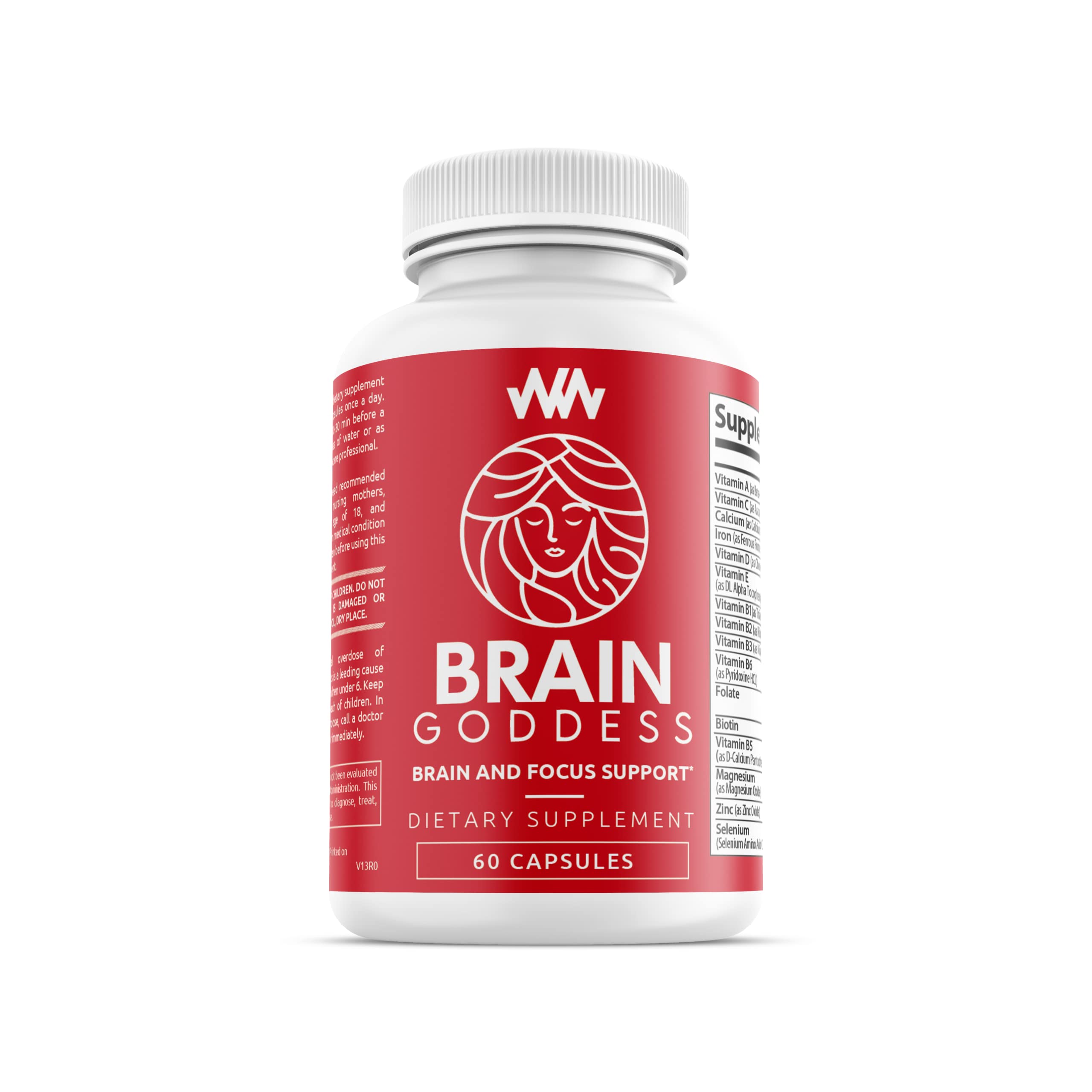 Warped Wellness Brain Goddess – Female Brain & Memory Support Supplement