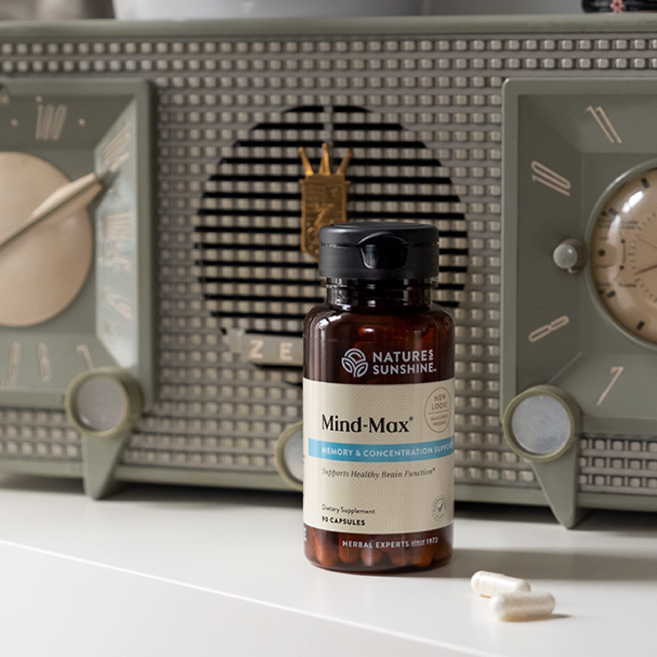 Nature's Sunshine Mind-Max 90 Capsules | Brain Support & Circulation