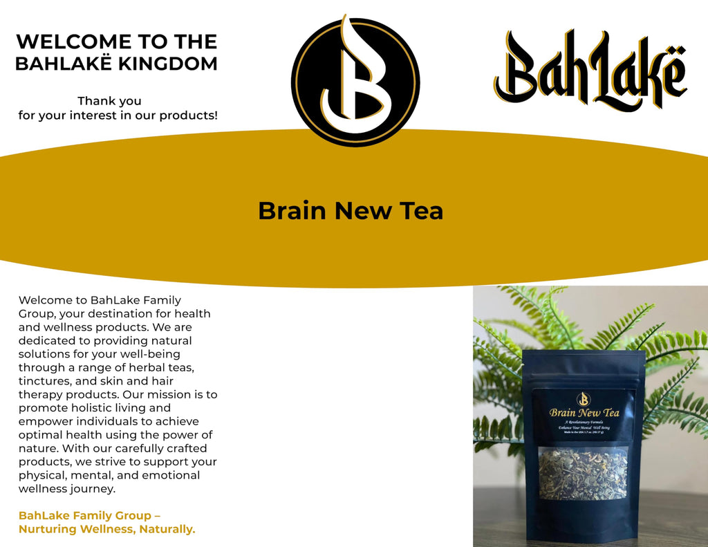 Brain New Tea | Mental Clarity, Focus & Memory Nootropic Tea