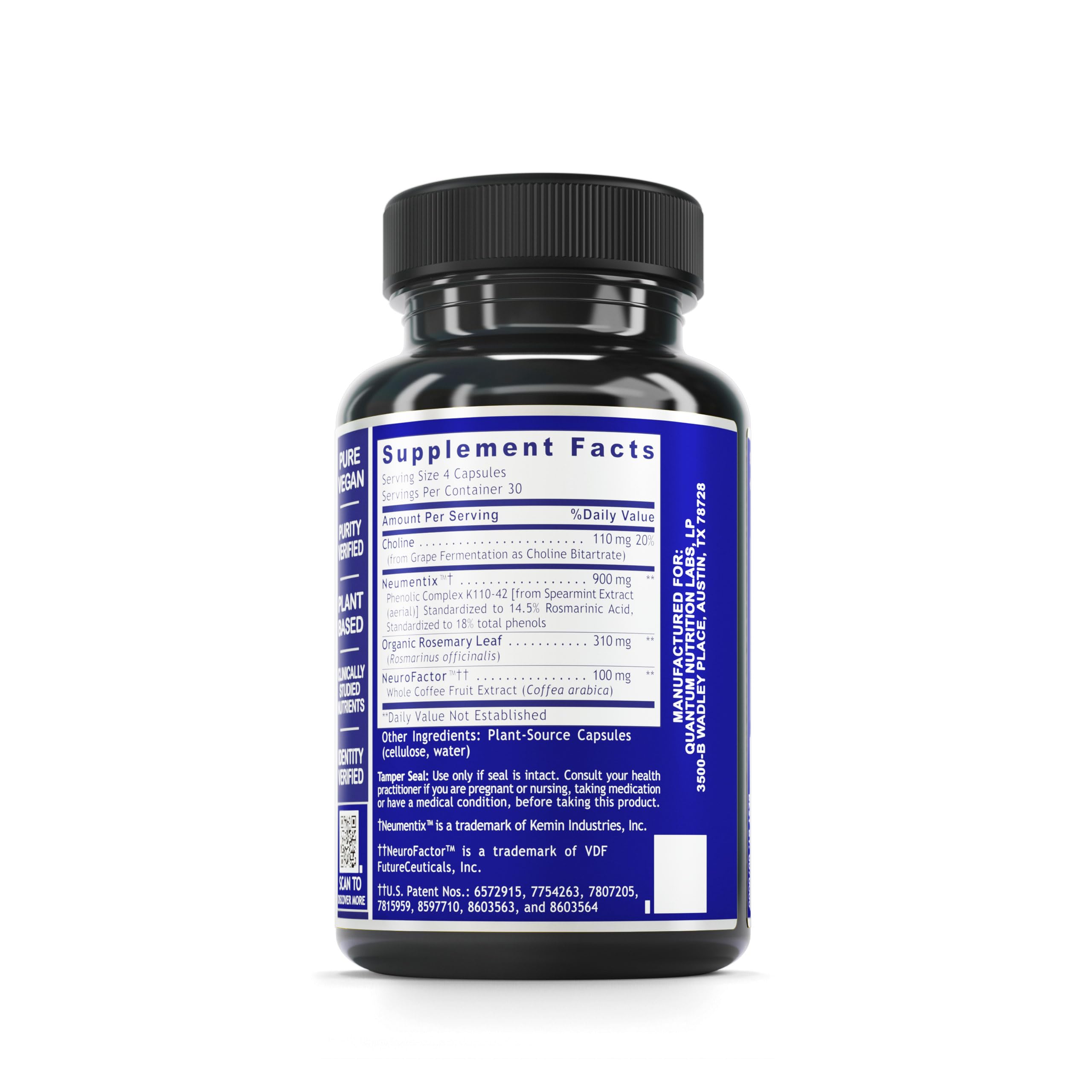 Brain Prodigy by Quantum Nutrition Labs – Memory & Focus Supplement for Adults
