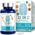 Brain Supplements for Memory and Focus – 21-in-1 Brain Support, 90 Capsules