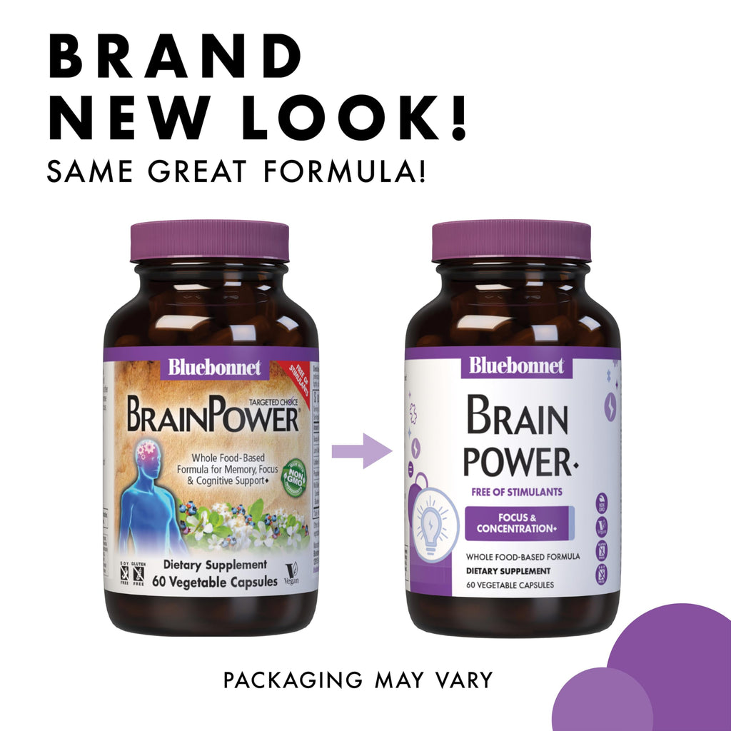 Bluebonnet BrainPower – Whole Food Nootropics for Brain Health