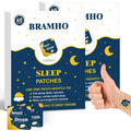 BRAMHO Sleep Patches – Plant-Based Sleep Aid with Melatonin, Magnesium & Sour Cherry (2 Box, 120 Count)