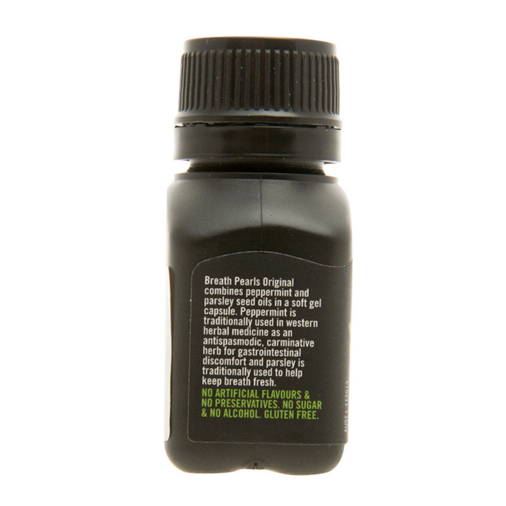 Breath Pearls Original Freshens Breath – 50 Softgels, All Natural