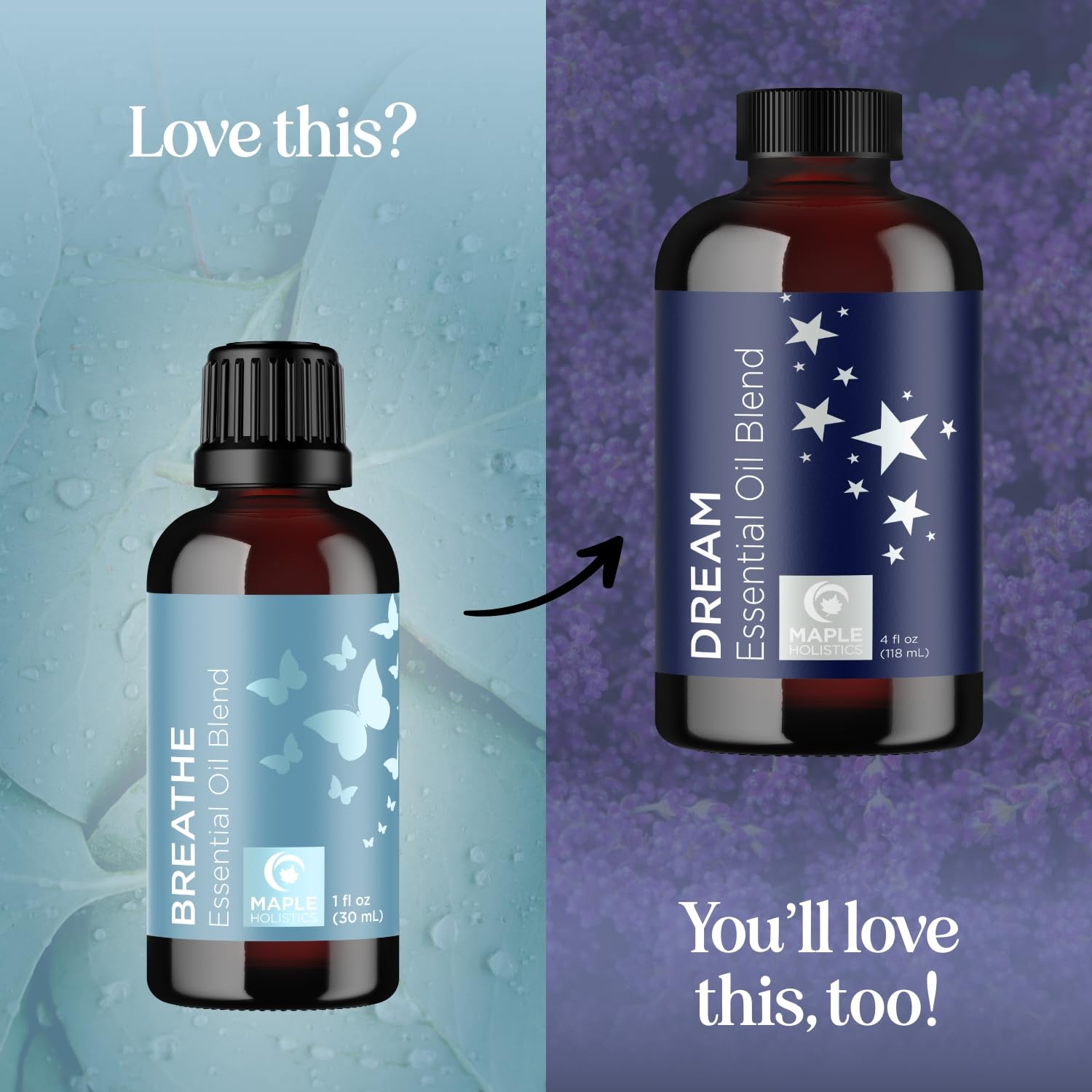 Breathe Essential Oil for Diffuser - Eucalyptus Peppermint Tea Tree Mint Blend | 1 Fl Oz