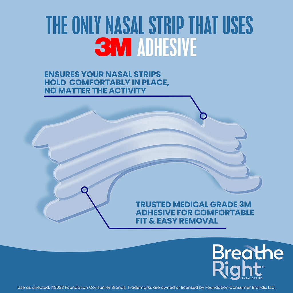 Breathe Right Nasal Strips Extra Strength – Clear & Sensitive-Skin (26 Count)