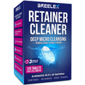 Breelex Denture Cleaning Tablets - 120 Retainer Cleaner Tablets for Aligner, Mouth & Night Guard - FSA HSA Approved Products - Dental Cleanser for Nightguard - Fresh in 3 Minute - Denture Cleaner
